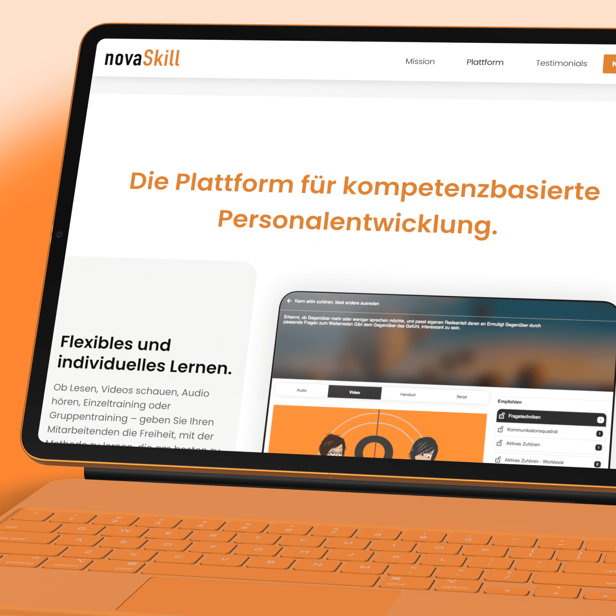 Landing Page — optimiert für Personalentwickler:innen als erste Testzielgruppe.